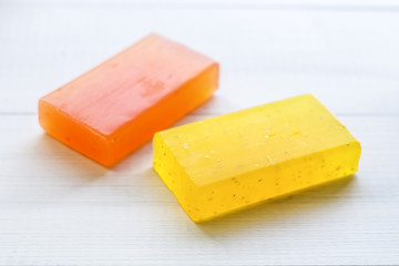 fragrant soap. spa concept background