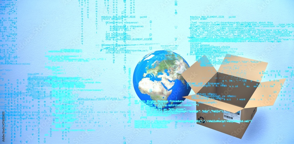 Poster composite image of image of data