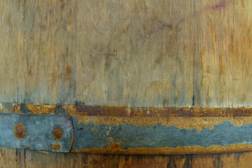background old oak barrel