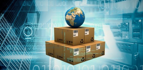 Composite image of image of data