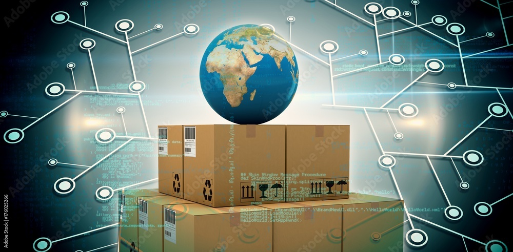 Poster composite image of image of data