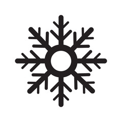Isolated snowflake icon on a white background, Winter vector illustration