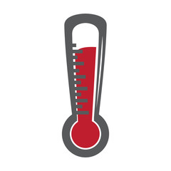 Isolated thermometer icon on a white background, Vector illustration