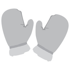 Isolated winter gloves on a white background, Vector illustration