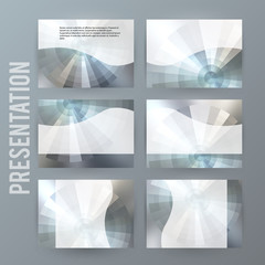 Metalic set presentation background modern blurry design13