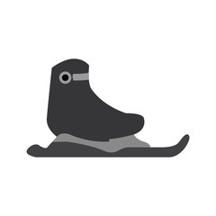 Isolated ice skate on a white background, Vector illustration