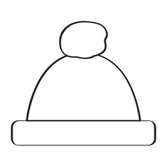 Isolated winter hat on a white background, Vector illustration
