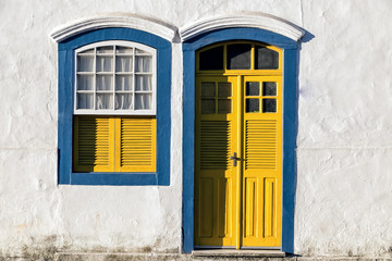 Fototapeta premium The couple window and her husband the door