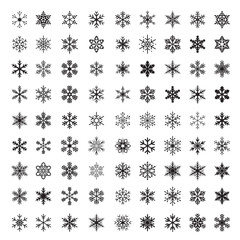 Big collection of Vector Snowflakes.