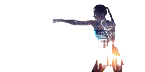 She is going to get the title. Mixed media