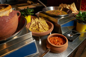 Assorted delicious indian food