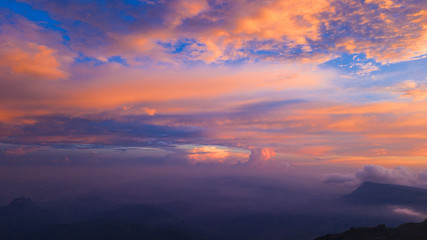 Fototapeta premium sky with Cloud in Twilight time