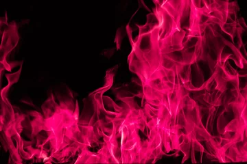 Poster Vlam Roze vuurvlam achtergrond en textuur