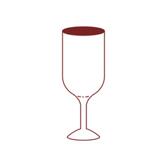 glass wine color sections silhouette