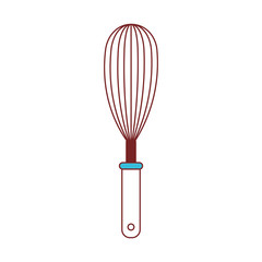 whisk kitchen utensil color sections silhouette