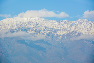 Fototapeta na wymiar Santiago city mountains