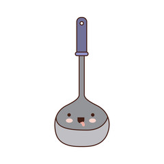 soup ladle utensil colorful kawaii silhouette