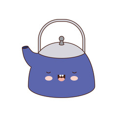 kettle jar colorful kawaii silhouette