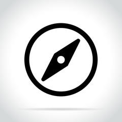compass icon on white background