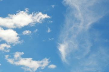 blue sky with clouds
