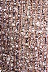 Fototapeta premium backdrop with tiny glass seed beads. High resolution photo.