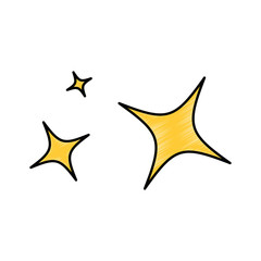 stars night isolated icon