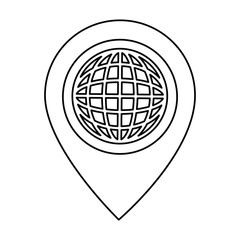 planet with pointer location