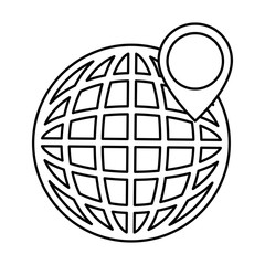 planet with pointer location