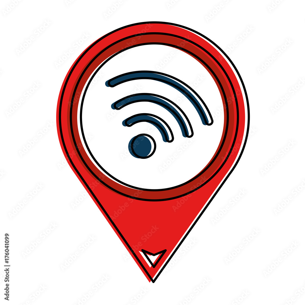 Poster pointer location with wifi signal