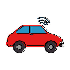 car vehicle with wifi signal
