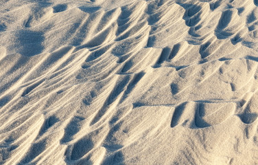 Snowdrifts, close up