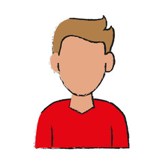 man avatar portrait icon image vector illustration design