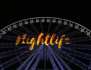 Ferris wheel at a theme park