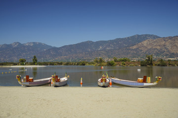 Dragon boat at Santa Fe Dam Recreation Area