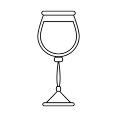 glass of wine icon image vector illustration design