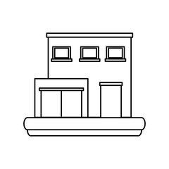Warehouse building symbol icon vector illustration graphic design