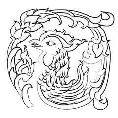  chicken pattern line Thai