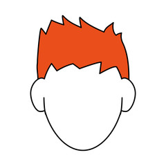 man avatar portrait icon image vector illustration design