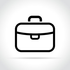 briefcase icon on white background