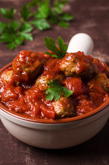Traditional spicy meatballs