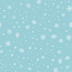Fototapeta na wymiar Snowflake Pattern - Snowflake vector pattern.