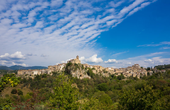 TOFFIA, ITALY - A very little and sweet medieval village in province of Rieti, Lazio region, central Italy
