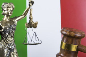 Law, Judge Mallet and Italy Flag