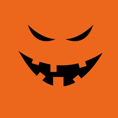 Fototapeta premium Black Evil Face