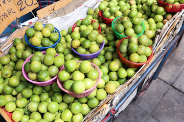 Fresh Lime for sell at Sriyan market, Bangkok, Thailand