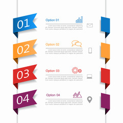 Infographic template. Can be used for workflow layout, diagram, business step options, banner, web design.