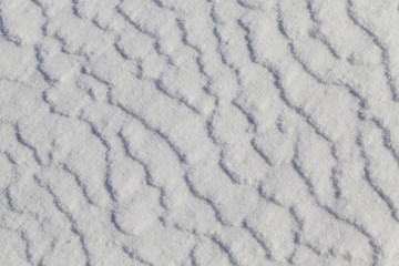 Surface snowdrifts, winter