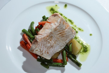 fish with vegetables