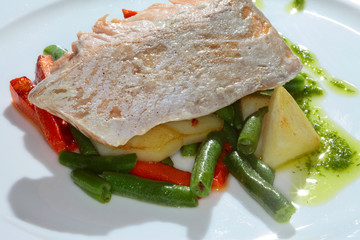 fish with vegetables