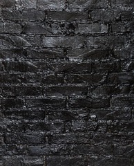 dark, black, abstract, painted brick wall
